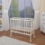 WALDIN Baby Beistellbett mit Matratze und Nestchen, 2 Modelle wählbar,weiß lackiert - 3